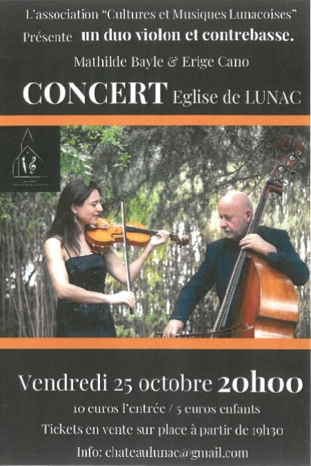 Concert - Eglise de Lunac