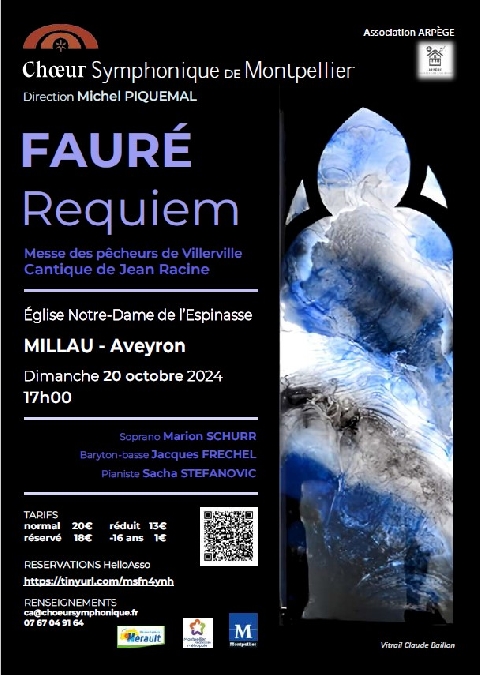 Choeur symphonique de Montpellier, Fauré Requiem Le 20 oct 2024