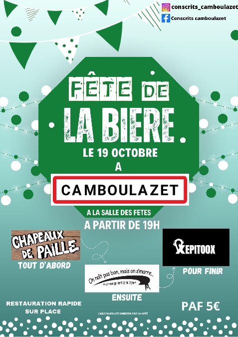 Fête de la bière Le 19 oct 2024