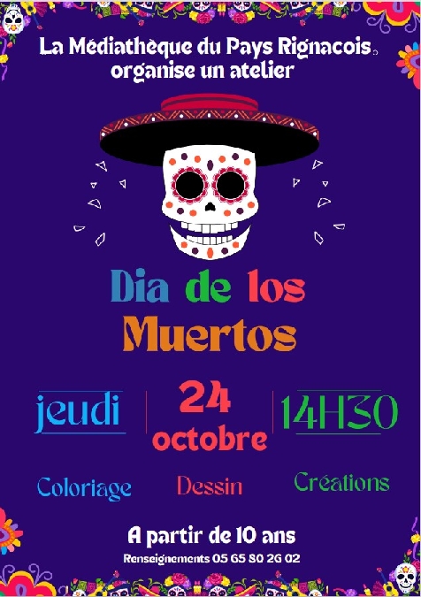 Atelier "Dia de los Muertos" Le 24 oct 2024