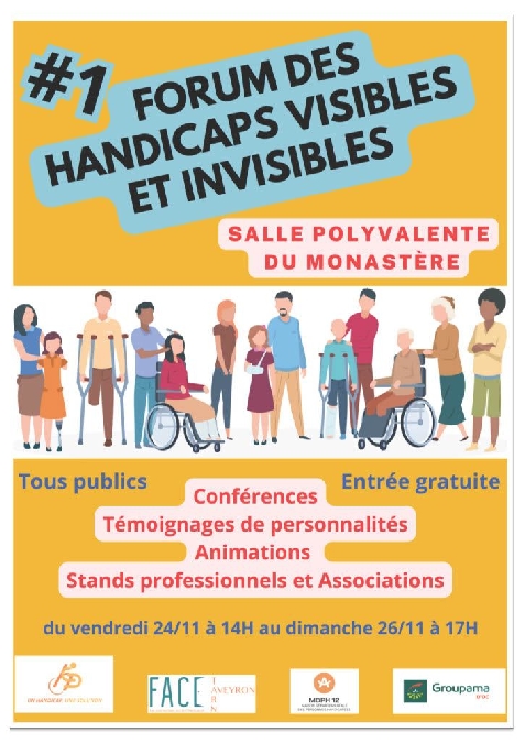 Forum des handicaps visibles et invisibles Du 25 au 26 oct 2024