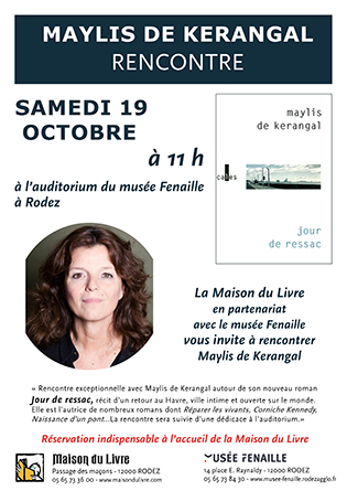 Rencontre avec Maylis de Kerangal Le 19 oct 2024