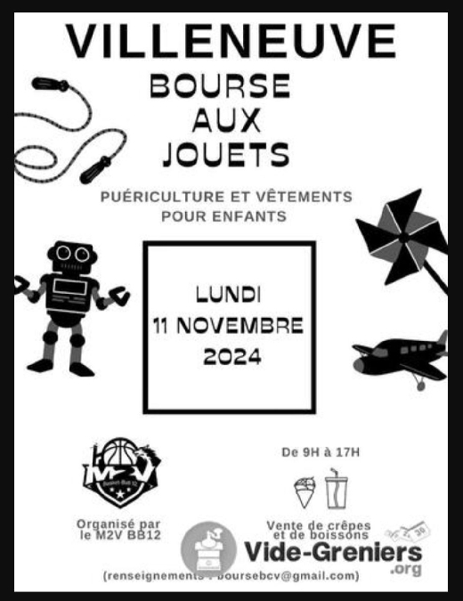 Bourse aux jouets et à la puériculture à Villeneuve