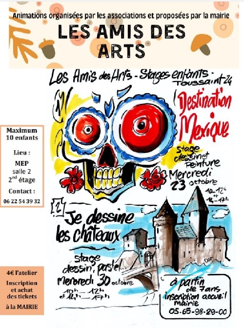 Stage Dessin et Peinture : À la Découverte du Mexique Le 23 oct 2024