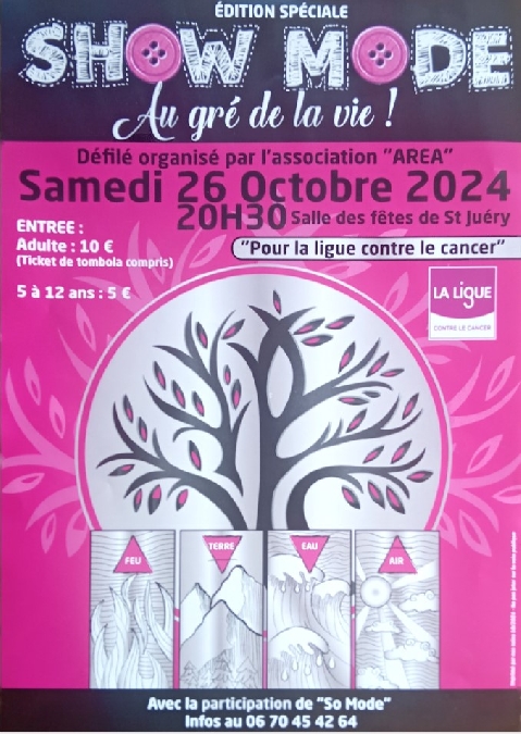 Soirée Défilé de mode Le 26 oct 2024